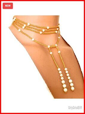 Tie Choker Jewelry, 61 Inch Long Wrap Necklace, Seed Bead Necklace